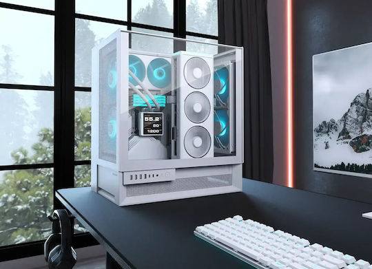 Cougar Poseidon Vistek PRO Water Cooling System AIO CPU with 2 120mm Fans and ARGB Lighting White