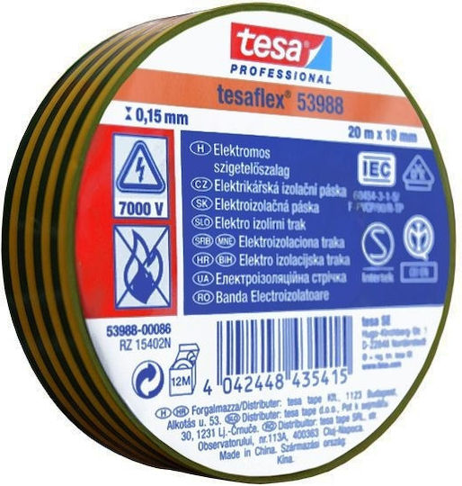 Tesa Isolierband 10Stück Tesaflex Gelb