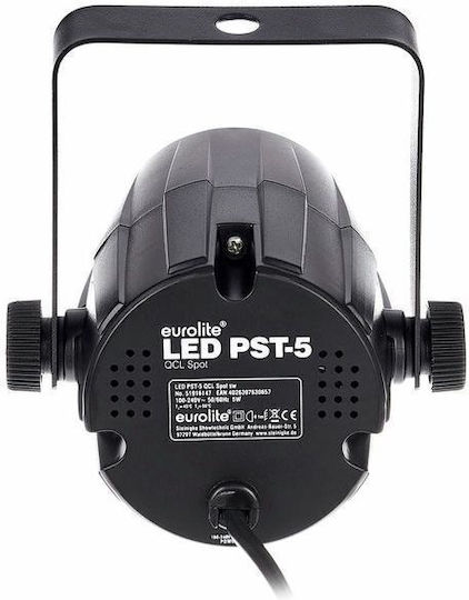 Eurolite Φωτορυθμικό Spot LED PST-5 QCL Black RGBW