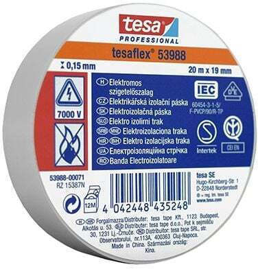 Tesa Isolierband 10Stück Tesaflex Weiß