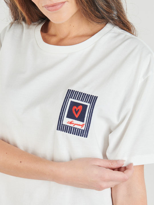 Damen T-Shirt Weiß
