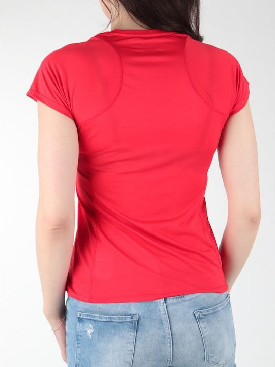 Tricou Damă Uscare Rapidă Roșu