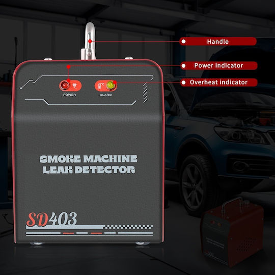 Smoke Leak Detector Professional Testing Evap Systems Automotive Pipes Intake Exhaust Ανιχνευτής Διαρροών Καπνού