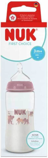 Nuk Πλαστικό Μπιμπερό First Choice Plus Κατά των Κολικών με Θηλή Σιλικόνης για 3+ μηνών Μπλε 300ml