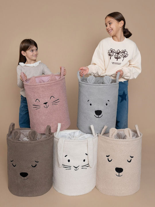 Sipo Children's Foldable Laundry Basket Fabric Pink 35x45cm
