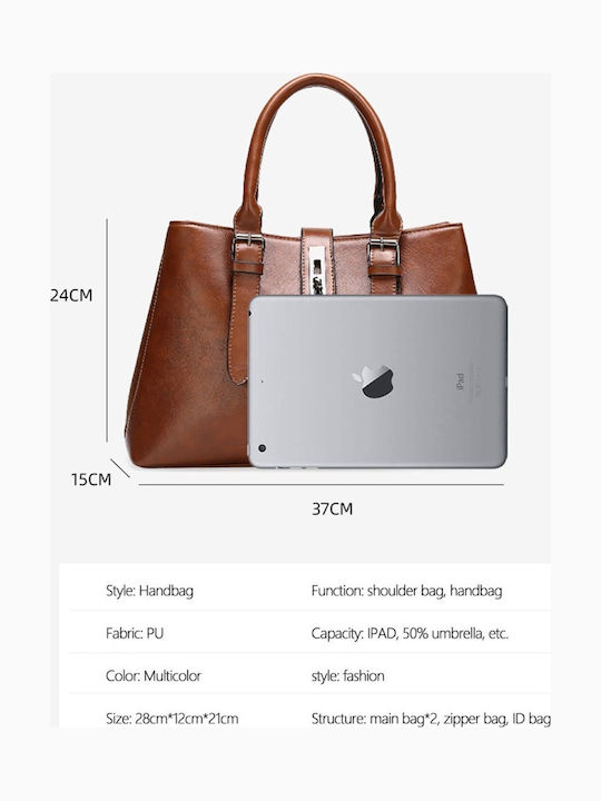 Set Women's Bag Shoulder Tabac Brown