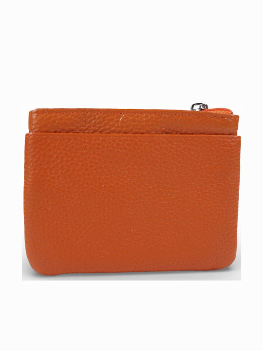 Leather Women's Wallet Classic Orange