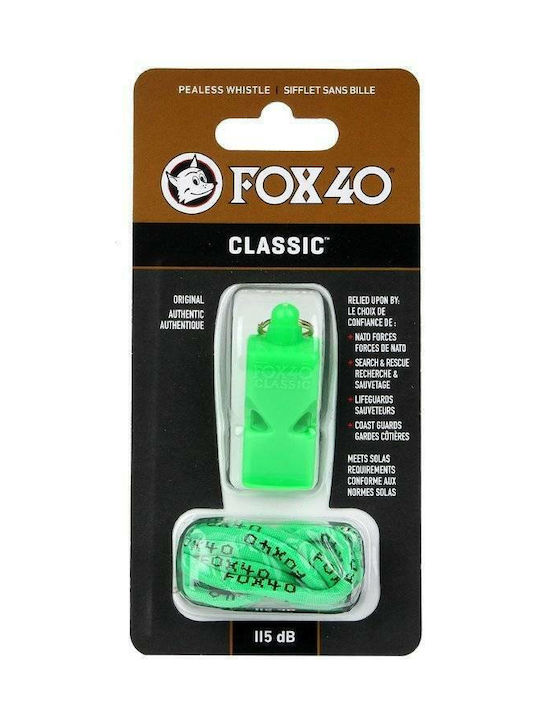 Fox40 40 Classic Σφυρίχτρα Προπονητών Με Κορδόνι