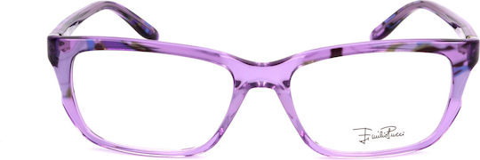 Emilio Pucci Damen Acetat Brillengestell mit Rezept Lila EP2664 904