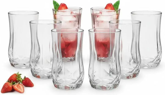 Set Pahare Pentru Apă Și Cocktail Din Sticlă 330ml 6 Bucăți