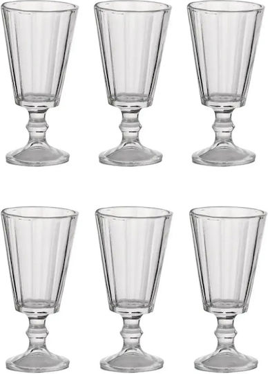 Set de pahare pentru Vin Alb din Sticlă Cu picior 61ml 6buc