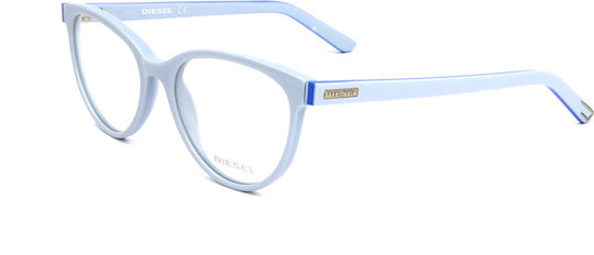 Diesel Women's Acetate Skeleton Structure Cat Eye Blue DL5025-020