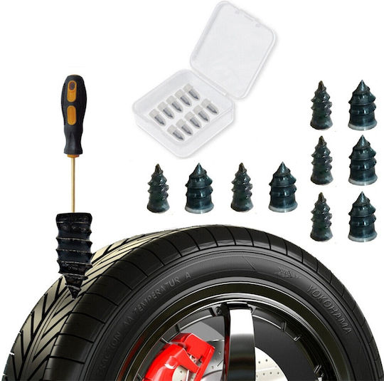 Set 10 Vulcanizing Plugs Quick Tire Repair Puncture Repair Kit