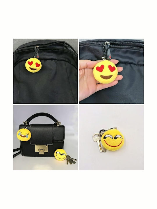 Mini Emoji Baumwolle Schlüsselring Taschenanhänger 5cm Party Tasche Geschenk Kinder Party Geburtstag 38 Stück