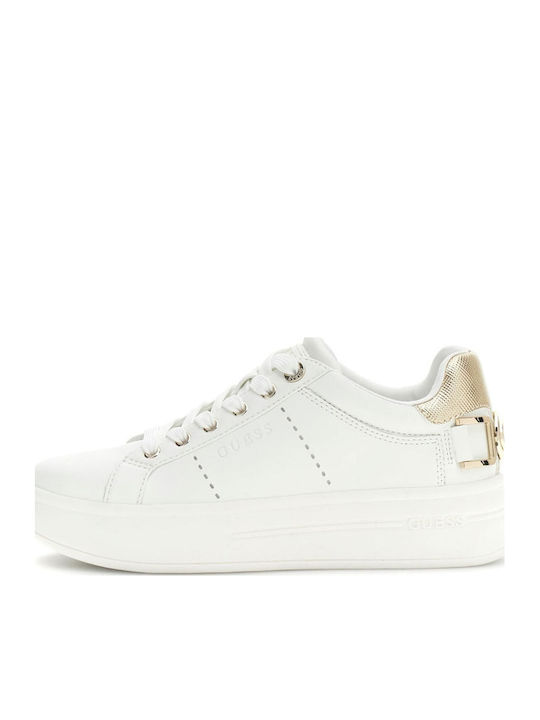 Guess Turnschuhe White Gold