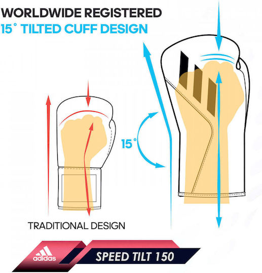 adidas Speed Tilt 150 Боксови Ръкавици Кожени за Състезание Сив