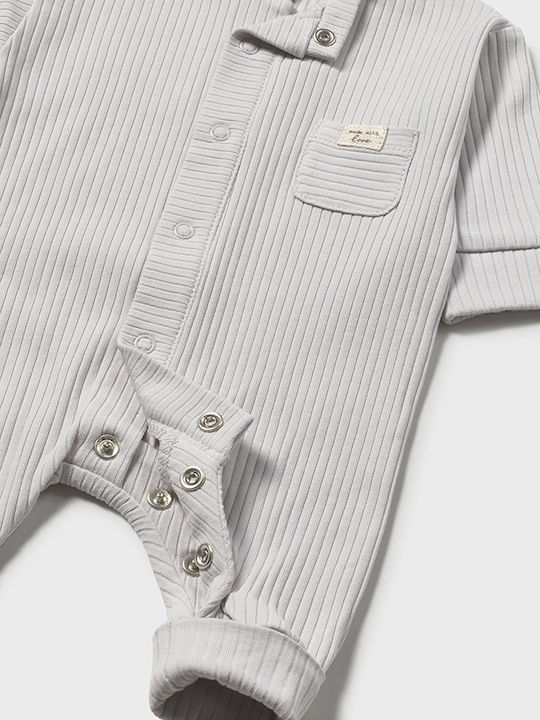 Mayoral Baby Bodysuit for Going Out Long-Sleeved Silver