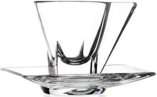 Set Căni Espresso De sticlă Transparente 150ml 6buc