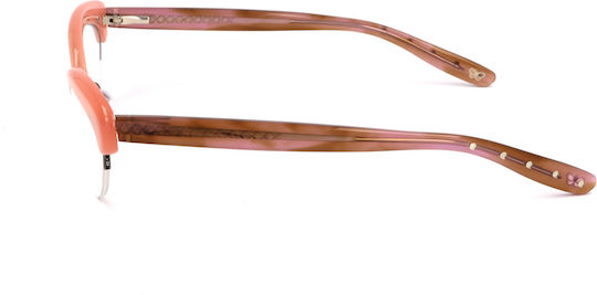 Bottega Veneta Weiblich Brillenrahmen Katzenauge Rosa