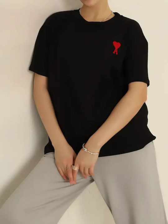 Γυναικείο Oversized T-shirt Μαύρο