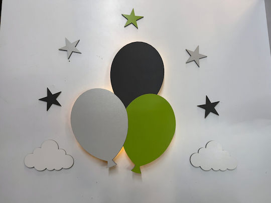 Led Wooden Kids Wall Light
