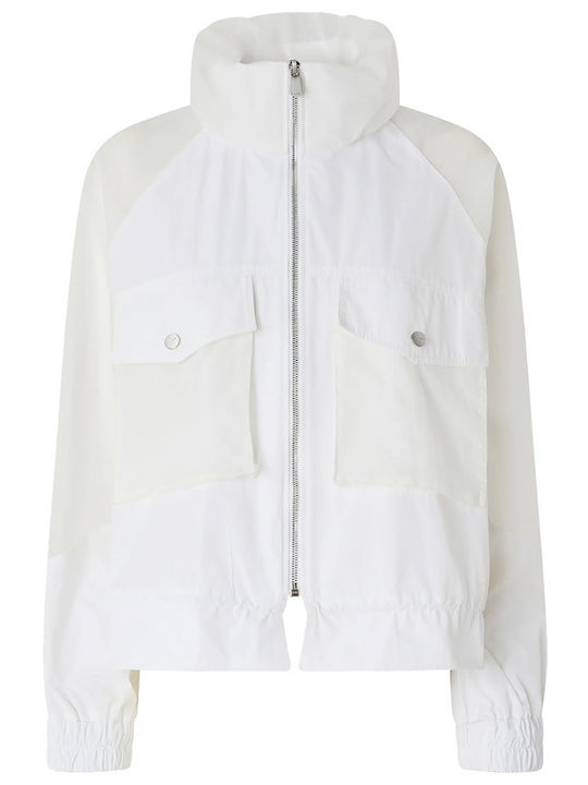 Women's Short Lifestyle Jacket for Winter White