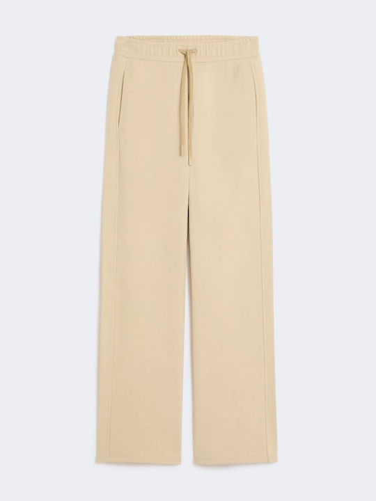 Women's Fabric Trousers Sand