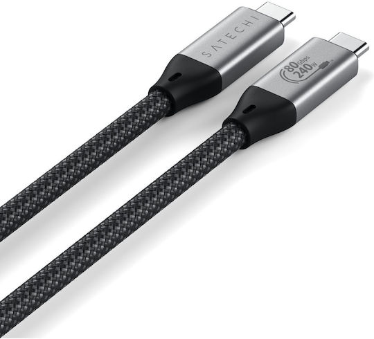 Satechi USB 4 Cable USB-C male - USB-C 240W PD Μαύρο