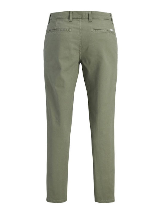 Παντελόνι Chino Ελαστικό σε Slim Εφαρμογή Λαδί