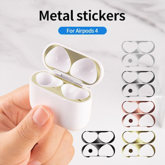 Autocolante în culoarea Auriu pentru Apple AirPods 4