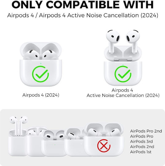 AHAstyle Θήκη Σιλικόνης σε Μπλε χρώμα για Apple AirPods 4