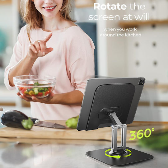 Lisen Tablet Stand Desktop Until 12.9" Black