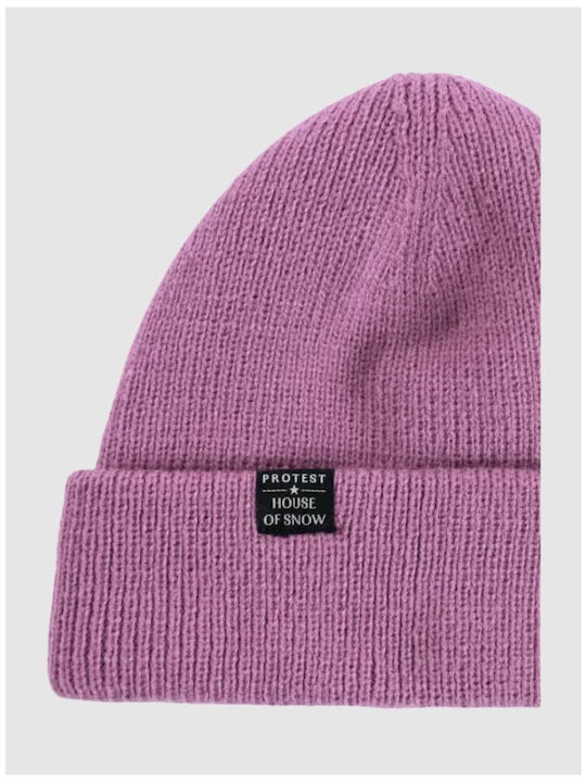 Beanie Γυναικείος Σκούφος Πλεκτός σε Ροζ χρώμα