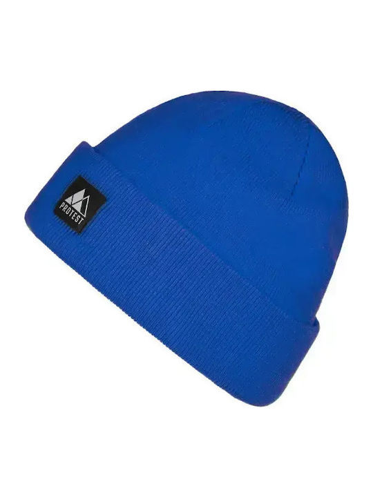 Beanie Unisex Beanie Knitted in Blue color