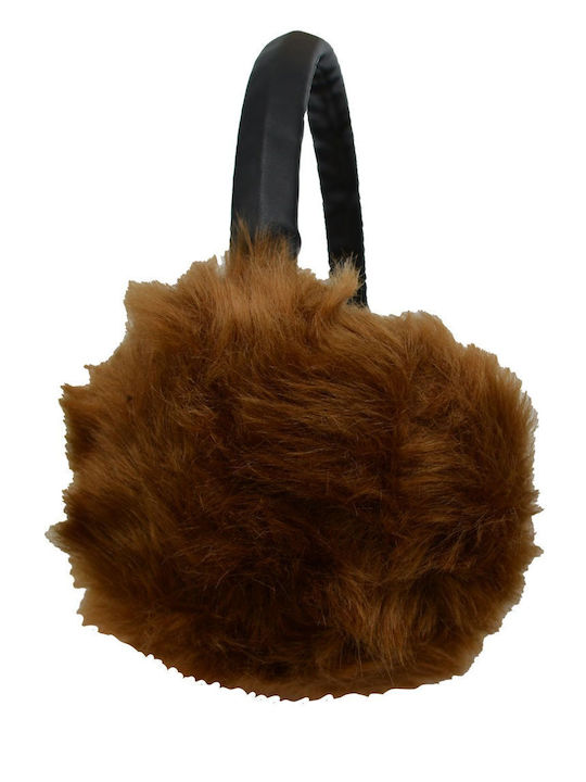 Unisex Earmuff Knitted in Brown color