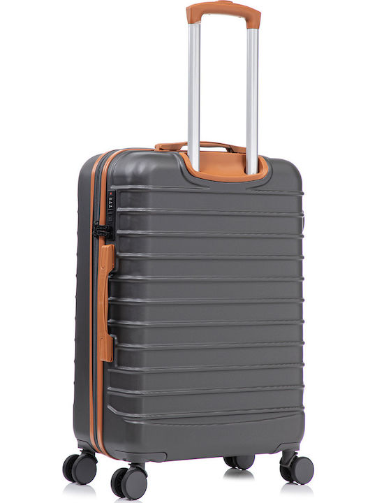 Quasar Valize de Călătorie Dure Gray/brown cu 4 roți Set 3buc