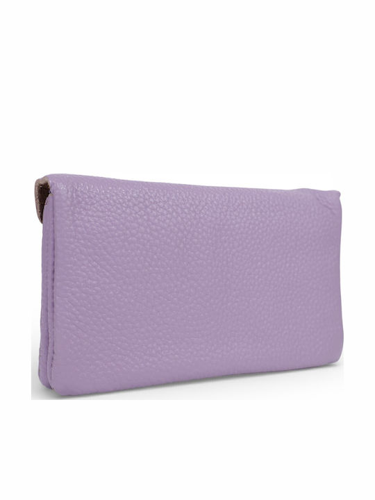 Large Leather Women's Wallet Classic Purple