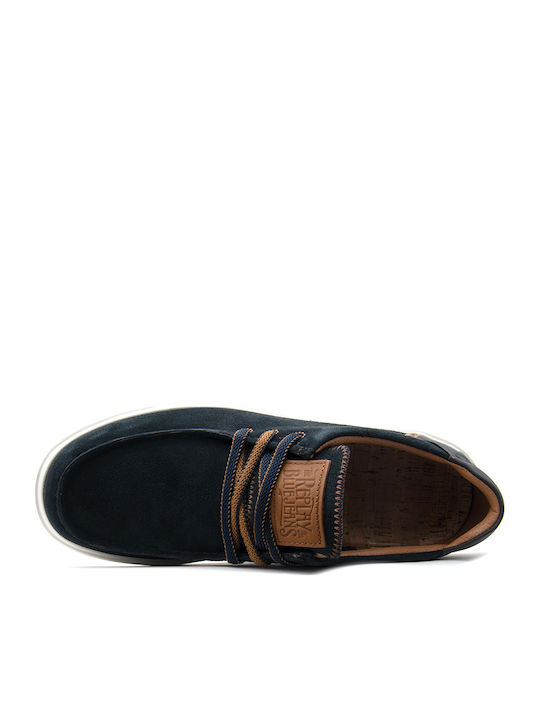 Men's Suede Moccasins Blue