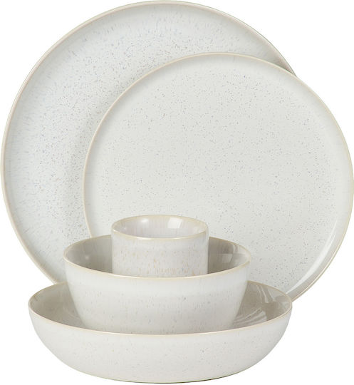 Butlers Native Plate Shallow Ceramic Beige with Diameter 27cm
