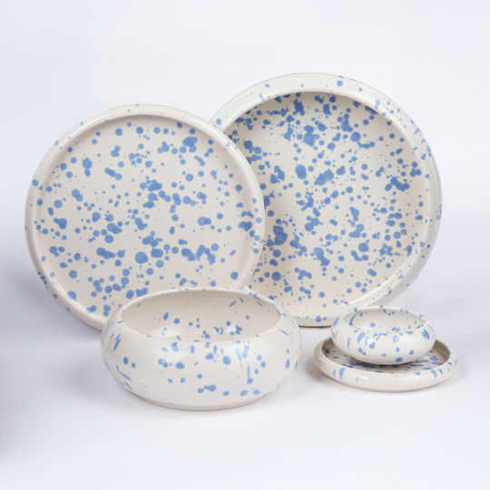 Butlers Boogy Splash Чиния Паста Керамика Light Blue с Диаметър 24см
