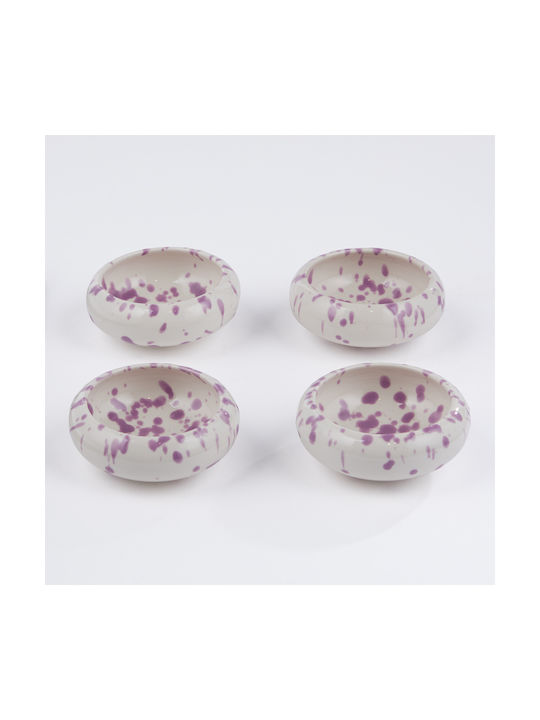 Butlers Boogy Splash Serving Bowl Round Ceramic Purple with Diameter 9cm