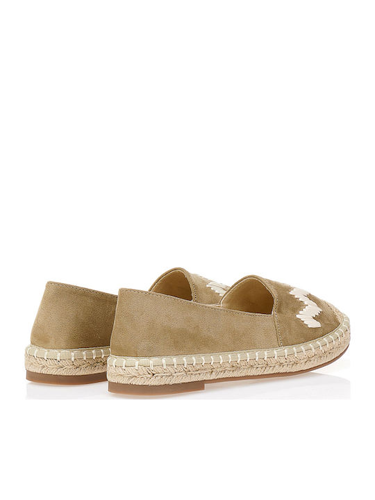 Wildleder Damen Espadrilles in Grün Farbe