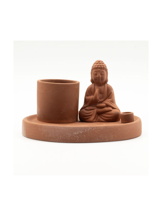 Πιάτο Θυμιάματος Buddha 3 1 Κώνους Αρωματικά Στικ Φασκόμηλα Πάλο Σάντο