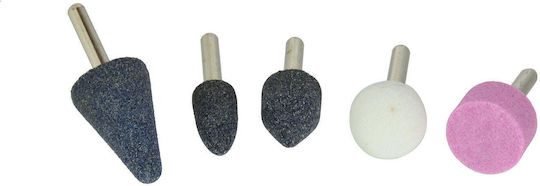 Schleifsteine-Set mit Schaft 6mm 5 Stück Geko
