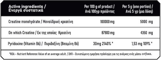 Immortal Nutrition Epic Creatine 5000mg 500gr
