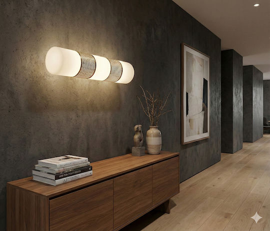 ARlight Modern Leuchte Wand mit Fassung E14 Silber 44cm