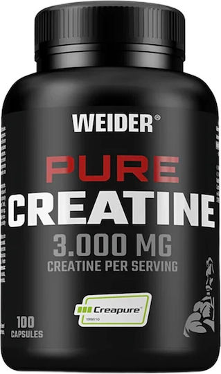Weider Creatine Capsules Μικρονισμένη Μονοϋδρική Κρεατίνη Creapure 3000mg 100 κάψουλες
