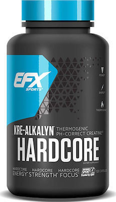 EFX Sports Kre-Alkalyn Hardcore Αλκαλική Κρεατίνη 120 κάψουλες