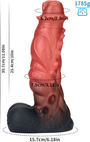 Kinksters Ρεαλιστικό Dildo Κόκκινο