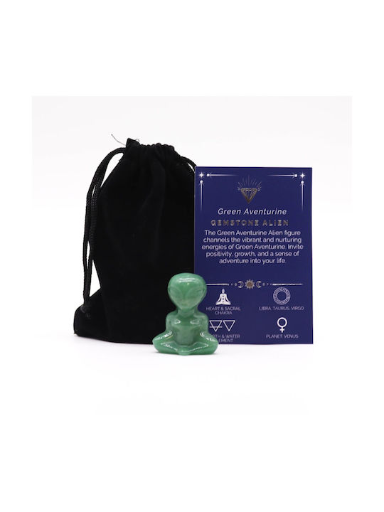 Gemstone Alien Φιγούρα Εξωγήινος Αβεντουρίνη Green Aventurine 4cm